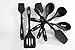 Neet® 7-Piece Premium Silicone Elevated Utensil Set (Real Black)