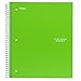 Five Star Spiral Notebook, 1 Subject, College Ruled Paper, 100 Sheets, 11