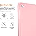 DTTO for iPad Mini 5th Generation Case and iPad Mini 4 Case, Ultra Slim Lightweight Trifold Smart Shell with Soft TPU Back Cover, Auto Sleep/Wake, Rose Gold
