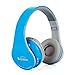 Beyution BT513 Bluetooth Headphones with Built in Mic for Cell Phone, Laptop, PC, Tablet - Retail Package - Blue