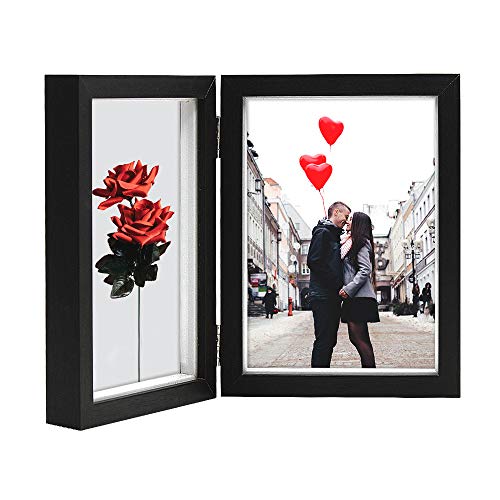 Amazon Com Afuly Double Picture Frame 5x7 Vertical Hinged Photo