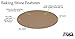 Rada Cutlery Stoneware Round Pizza Baking Stone, 15 Inch, Made in USA