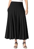 Women's Plus Size Travel Knit Skirt