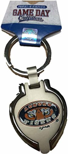 Auburn Tigers Jenkins Ent. Silver Locket Picture Frame Team Logo Keychain