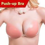 Self-adhesive Bra Cups,Strapless Bra, Invisible,Reusable,Backless Push-up Bra