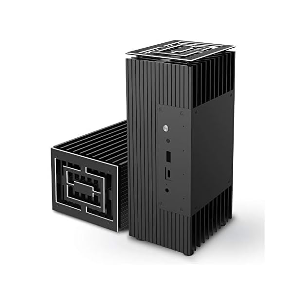 Akasa Turing FX | for Intel 10th Gen NUC (Frost Canyon) | Pure Aluminium Case | Internal M.2 SSD Heatsink | Passive CPU…