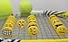 colorboy Funny Emoticon Soft Silicone Tennis Dampeners Tennis Shock Absorber (Pack of 16) Emoji Easy Use Tennis dampeners for All Tennis Player …