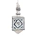 Kurt Adler 4-1/4-Inch Noble Gems Glass Jewish Dreidel Ornament for Hanukkah