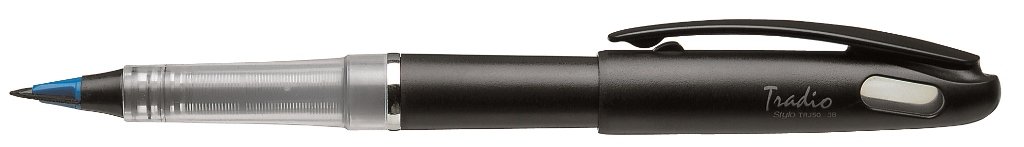 Pentel TRJ50-AO Tradio Style Spring Pen/stylo, Pen Colour Blue