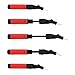 Dual Action Air Ball Pump with Needle for Basketball, Volleyball, Soccer, Football, and Sport Ball Inflation with 4 Additional Inflating Needles, Pressure Gauge and Storage Pouch, Best Gift for Boys