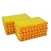 EKIND 200 Pcs Waffles Darts Refill Pack Foam Bullet Compatible for NERF N-Strike Series Blaster (Yellow)