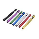 JCXCO Metal Cigarette Smoking Pipes Tobacco Smoking Pipe Accessories Snuff Snorter 3PCS