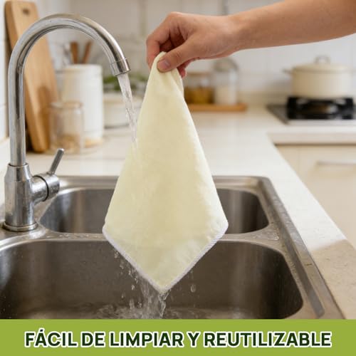 Cheese Cloth de Algodón 100% Natural - 12 Manta de Cielo Reutilizables 50x50 cm, Sin Blanquear - Grado Alimenticio, Colar Leche, Hacer Queso, Yogur - Tela Reforzada y Duraderos, Fácil Limpieza