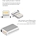 Sprtjoy Super Magnetic Lightning Converter Magnetic Adapter Compatible with iPhone, iPad , iPod Charging and Data Sync (Silver)