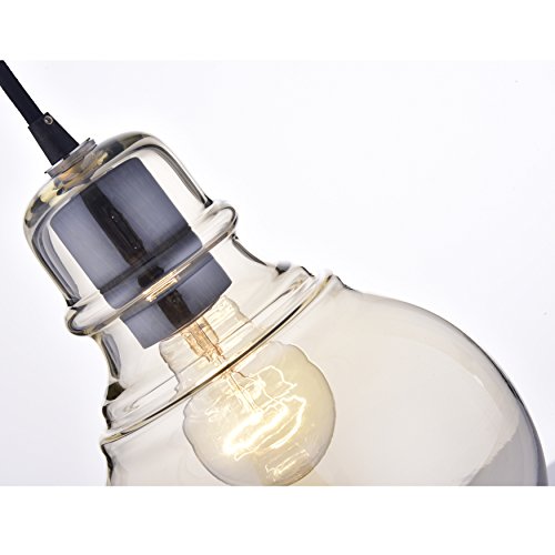 Jojospring Mariana Antique Black Mini Pendant with Cognac Round Glass - Thumbnail 2