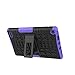 NOKEA Heavy Duty High Impact Resistant Armor Protection Cover Anti Slip Kickstand Feature Skin Case Work with Fire 7 Tablet with Alexa (7th Generation, 2017 Release)(Purple)