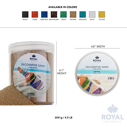 Royal Imports Decorative Beach Sand for Vase Filler, Wedding, Home Decor, Arts & Crafts, Fire