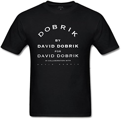 Xword Dobrik By Dobrik For David Dobrik Cotton Short-Sleeve Crew Neck Tee for Mens S Black