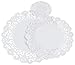 Regency Wraps Paper Lace Doilies, 4'', 8'', 10'' Round Pack of 36 (Combo) for Decorative Table Display of Cakes, Desserts, Appetizers for Weddings and Parties, White