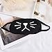 Haomian 8 Pack Black Cartoon Mouth Mask Cat Kawaii Muffle Mask Anti-Dust Cotton Face Mask