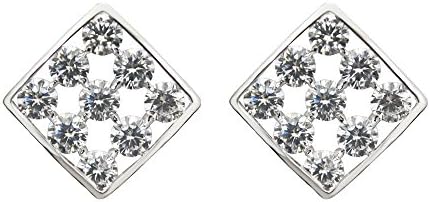 Hot Sale of Cubic Zircona Arrange Stud Earrings in Fashion Jewelry Environmental Friendly