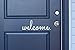 Welcome in Cursive Indoor/Outdoor Lettering Wall Art Decor Sticker Vinyl for Door 5