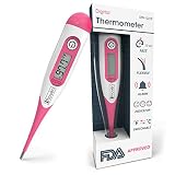 Digital Medical Thermometer (Termometro) for Babies - Rectal Thermometer for Your Infant - Fast Readings in 10 Seconds - DT-R1221-P by iProven - High Quality & Accuracy