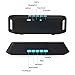 Portable Bass Dual Stereo Speaker Wireless Bluetooth Speaker Support Handsfree FM Radio AUX USB TF Card Mic for IOS Android Phone (Blue&Black)