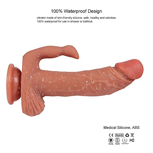Vibratore-Dildo-con-Telecomando-215cm-Reale-Pene-di-Silicone-con-Ventosa-Vibratori-Vibrator-con-10-Modalita-di-Vibrazione-per-Donna-Stimolazione-Clitoridea-e-Punto