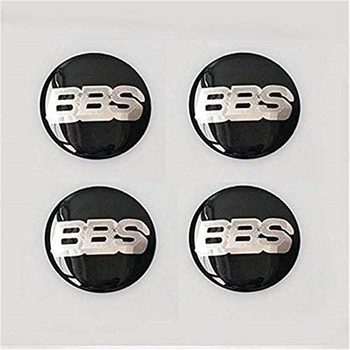 Jqlcgtmqwu Four Size Option 60mm Black Silver Resin BBS Car Wheel Center Cap Emblem Badge logo Stickers 4 pcs/lot