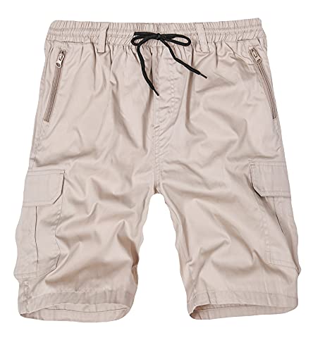 elastic band cargo shorts