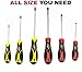 Kutir Screwdriver Set 11 Pieces Phillips and Slotted NON-SLIP WIDE COMFORTABLE HANDLE, Micro-Fine Grip, Heavy Duty, Rust Resistant, Fluted, MAGNETIC TIPS - Craftsman Toolkit For Wet, Oily Hand Work