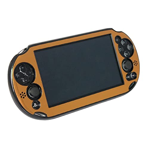 OSTENT Colorful Aluminum Metal Skin Protective Cover Case for Sony PS Vita PSV PCH-2000 - Color Gold