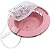 HealthStar Sitz Bath Rose, Over-The-Toilet Perineal Soaking Seat with Solution Bag, On/Off Control Clip, Instructions - Easy to Clean, Round Shape, Fits Most Toilet Seats