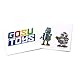 Treasure X Dragons Gold Mini Beasts (2 Pack) with 2 GosuToys Stickers Gift Bundle