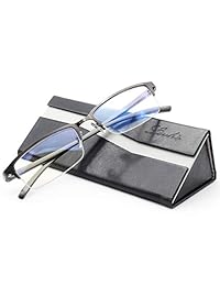 Livho - Gafas de bloqueo de luz azul, lentes transparentes, gafas de ordenador, antifatiga, antiarañazos, anti rayos UV, sueño mejor para mujeres y hombres