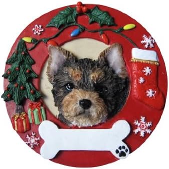 E&S Pets Yorkie Pup Personalized Christmas Ornament