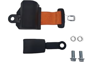 WGGDRAQQ Universal Forklift Seat - Belt and Fits Tractor Mower Buggy Retractable Red 46inch New