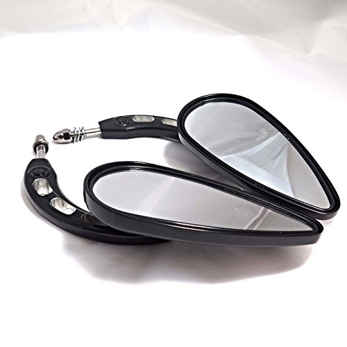 HK Motorcycle Custom Black Lighting Engraved Back Grooved Stem For Fits 1982-Later Harley Davidson Models (excepte VRSCF,and XL1200X mounted below the handlebars)