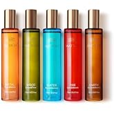 MATRÚM Five Element Essential Oil Roll-On Set – 100% Pure Aromatherapy Blend for Stress Relief, Anxiety Ease, Relaxation & Sleep Support, Circulation & Balance, Self-Care Gift, 2.5 Fl Oz