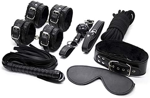 CANMIYOU Soft Faux Leather Straps Kits Adjustable Wrist and Ankle DIY Kit Cuffs Restraint Sports Training aid Tools 10 Pcs
