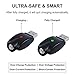 510-Thread USB Smart Charger with Over-Charge Protection, Compatible with Standard 510 Threaded Devices – 2 Pack