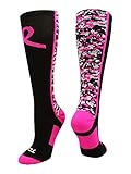 TCK Digital Camo Aware Over The Calf Socks Pink Ribbon Softball Soccer Football