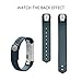 Vancle Fitbit Alta Bands, Newest Adjustable Replacement Bands For Fitbit Alta Bands, Large, Slate (With Metal Clasp, No Tracker)