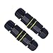 RENYIAO 2 Way 3 pin Waterproof Electrical Junction Box , IP68 Cable Gland( 2 PCS）