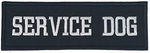 Set of SERVICE DOG Embroidered Patches 2" x 6" with VELCRO Brand Backing - by 101 Outlets