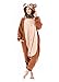 Emolly Fashion Adult Monkey Animal Onesie Costume Pajamas for Adults and Teens (Small, Monkey) Brown