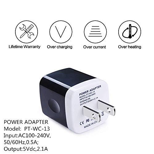 USB C Charger Set(4 in 1),3.4A Car Adapter, 2.1A Wall Charger Block with 2Pack 6Ft Type C Charger Cord for Motorola Moto Z Z4/G7/G7 G8 Plus/G7 Play/X4/ X5, Google Pixel XL, Samsung Galaxy S10e/Note 10