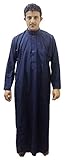 Men Saudi Style Thobe Thoub Abaya Robe Daffah Dishdasha Islamic Arabian Kaftan