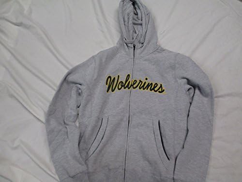 Campus Drive University of Michigan Wolverines Womens Medium Embroidered Full Zip Hooded Sweatshirt PAMZ 980 M